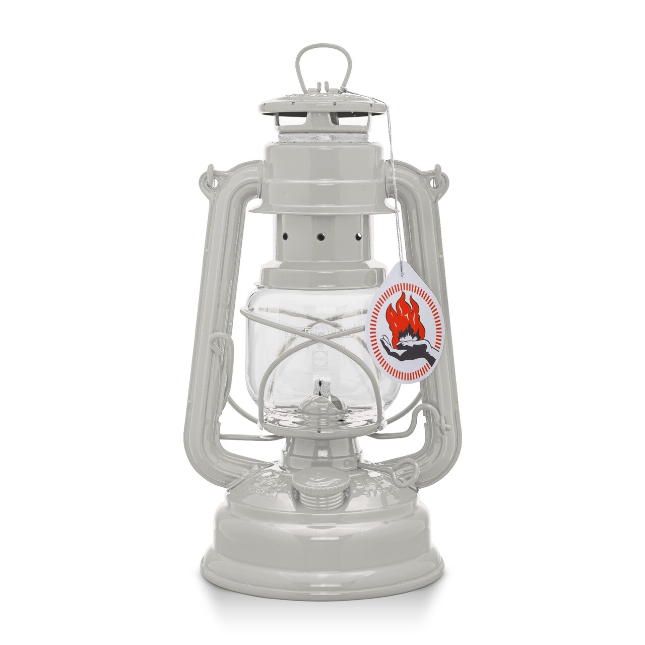 Feuerhand Outdoor Kerosene Fuel Lantern, German Made Weather Resistant Baby Special 276 Galvanized Hurricane Lamp for Camping or Patio, 10 Inches